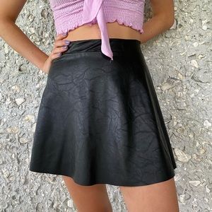 Leather Mini Skirt
